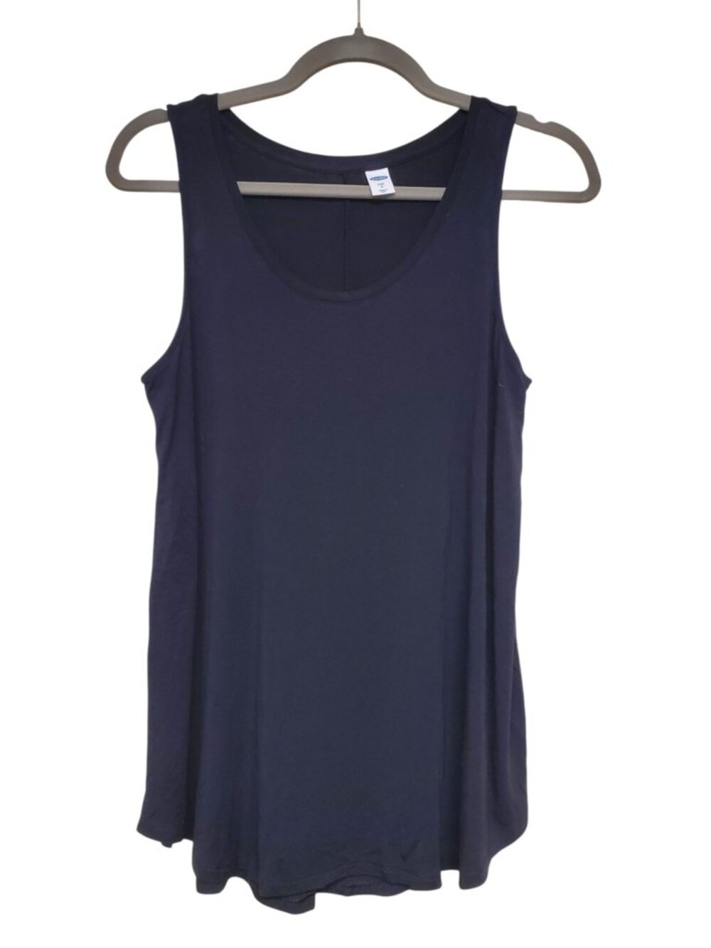 Old Navy Luxe Women's Black Super Soft Knit Round Hem Sleeveless Tank Size S